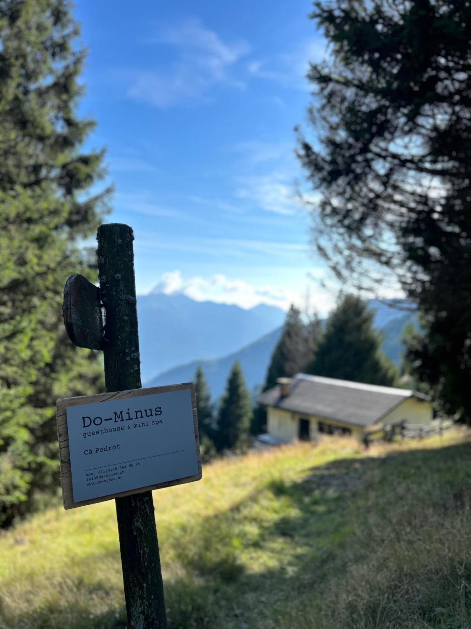 Do-Minus Boutique Home & Private Spa Ca Pedrot Mountain Cottage Monte Carasso Exteriör bild